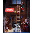 LED Christmas Light Christmas Decorative Ladder Lights with Santa