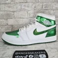 thumbnail image 4 of Ni - ke Ni - ke Air Jordan 1 High Golf White Pine Green DQ0660 130 Men's Size 10, 4 of 5