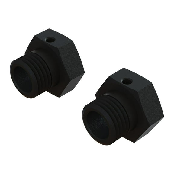 ARRMA Aluminum Wheel Hex 17mm 16.5mm Thick Black 2 ARA311117 Elec Car/Truck Replacement Parts