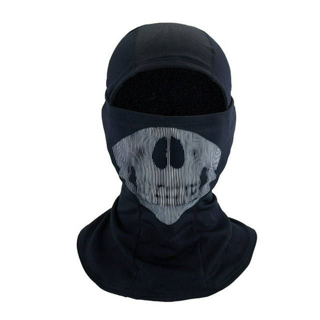 MesaSe Head Cover Highly Elastic Windproof Breathable Reflective Design Exquisite Pattern Keep Warm Fleece Fabric Winter Warm Riding Fle