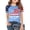 11#Blue811, variant on Lullu Girls 4Th of July Short Sleeve T Shirt America's 250Th Anniversary Tee, Sizes 1-13