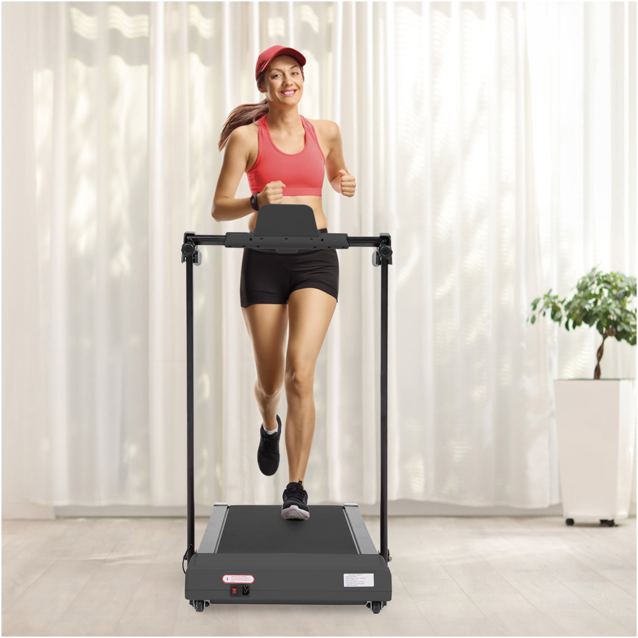 JERFIT Electric Treadmill for Home, 2.5HP Folding Treadmill with LED Display, 7.5MPH, 265LBS Capacity, Space Saving Design for Walking Jogging Running