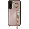 thumbnail image 6 of Samsung Galaxy S23 Plus Case with Card Holder for Women, Galaxy S23 Plus Phone Case Wallet with Strap Credit Card Slots Crossbody with Kickstand Zipper Shockproof Case for S23 Plus - Rose Gold, 6 of 18