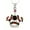 MULTI COLORS, variant on Crown Charm - Silver w/ Swarovski Crystals - Multi - NE-N1394MT
