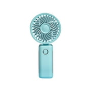Ruiboury Mini Fan Handheld Electric USB Water-cooled Air Conditioning Fans Cooling Summer Silent Sports Business Travel Student Blue/Fan