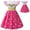 Pink, variant on Supergirl Girls Dress Halloween Cosplay Outfit Hero Fancy-Dress Costume for Little Girls, 3-8 Year