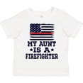 thumbnail image 3 of Inktastic Firefighter Flag Aunt Boys or Girls Toddler T-Shirt, 3 of 5