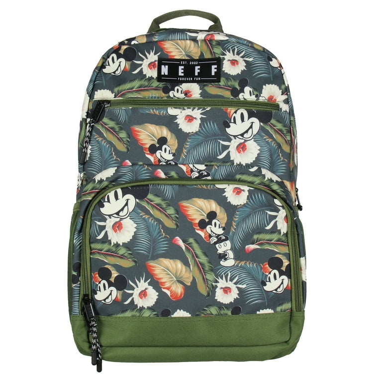 Neff Mickey Mouse Aloha Floral Chill 17 Travel Laptop Backpack