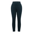 thumbnail image 5 of Audhol Velvet Leggings for Women Women Velvet Leggings Soft Warm Winter Solid High Waisted Soft Velvet Stretchy Legging Holiday Clothes Women's Leggings Navy XL, 5 of 8