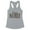 Heather Grey, variant on Charge Nurse Leopard Print Tank Top Fitted Racerback Women's X-Small Heather Grey