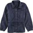 thumbnail image 1 of Chaqueta con cordón en la cintura Alfani para mujer azul mediana, 1 of 2