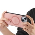 thumbnail image 2 of JTCASES for iPhone 13 Case, PU Leather Shockptoof TPU Shell Magnetic Wireless Charging  Car Mount, Anti-sacratch Shockroof Durable Slim Thin for iPhone 13, Pink, 2 of 12