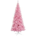 thumbnail image 2 of Vickerman K163646LED 4,5 Pi x 24 Po Sapin de Noël Mince Rose avec 200 Pointes Roses 400 Duras Lumière LED, 2 of 3