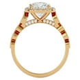 thumbnail image 3 of SuperJeweler 2 1/2 Carat Cushion Shape Diamond Engagement Ring in 14 Karat Yellow Gold for Women, 3 of 6