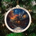 thumbnail image 3 of Galactic Stained Glass Suncatcher Ornament – Holiday Ornament with Text for Loved Ones, Family & Friends, Christmas 2025 Decoration, 3 of 6