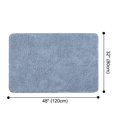 thumbnail image 3 of PiccoCasa Solid Shag Area Rug or Runner Soft and Plush Rug for Home, Pale Blue 32" x 48", 3 of 6