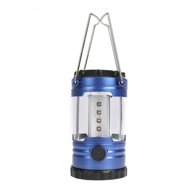 Yeacher Lightweight 12 LED Bivouac Camping Hiking Riding Tent Lantern Portable Fishing Light Hanging Tent FlashLight With Stainless Steel Handles Emergencies Linterna