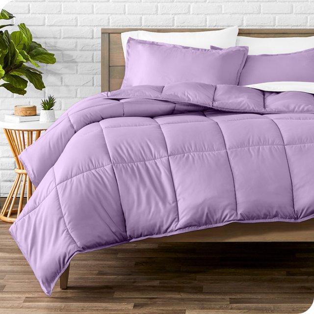 Bare Home Down Alternative Comforter Set - 3-Pieces - All Seasons - King/Cal King, Lavender