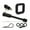 Lock w/ 2.0" Silencer, variant on Tiger Lock 5/8" Black Trailer Hitch Locking Pin - Anti-Rattle Tow Hitch Receiver Lock with 2" Silencer Pad