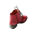 thumbnail image 3 of TMA EYES Brand Washed Leather Oxford Women's Boots Mother Shoes, 3 of 6