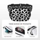 thumbnail image 5 of Disketp Cow Print Black White Riñonera de Doble Capa, Bolsa de Cintura Ajustable para Viajes, Correr y Senderismo, Riñonera Ligera para Hombre y Mujer, 5 of 9