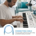 thumbnail image 4 of BRIGHTFUFU Piano Accessories Coiled Cable With Audio Transmission For Mobile Phone Effector 1Pack Blue, 4 of 5