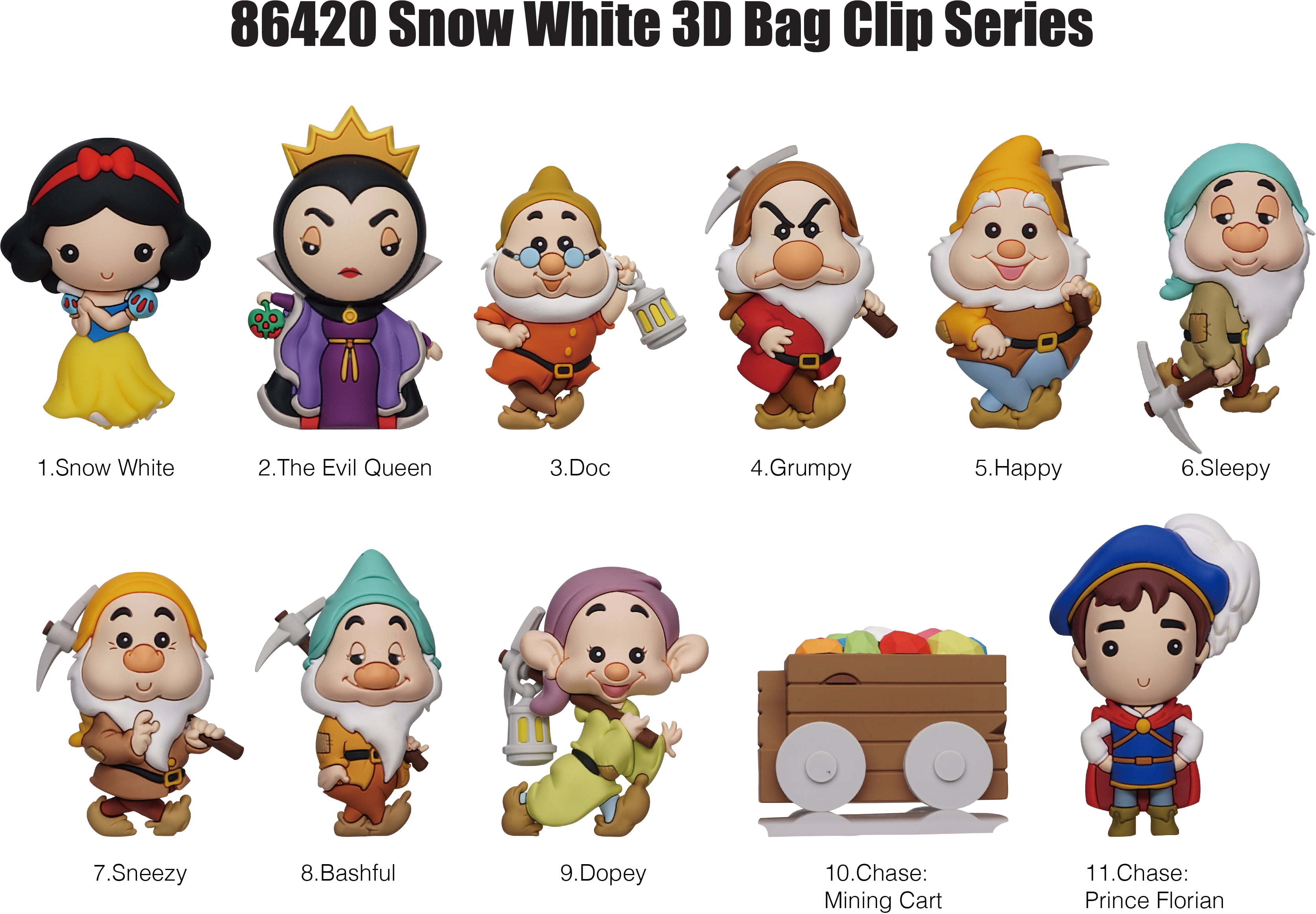 Disney Classic Collection Series 42 3D Foam Bag Clip | 1 Random