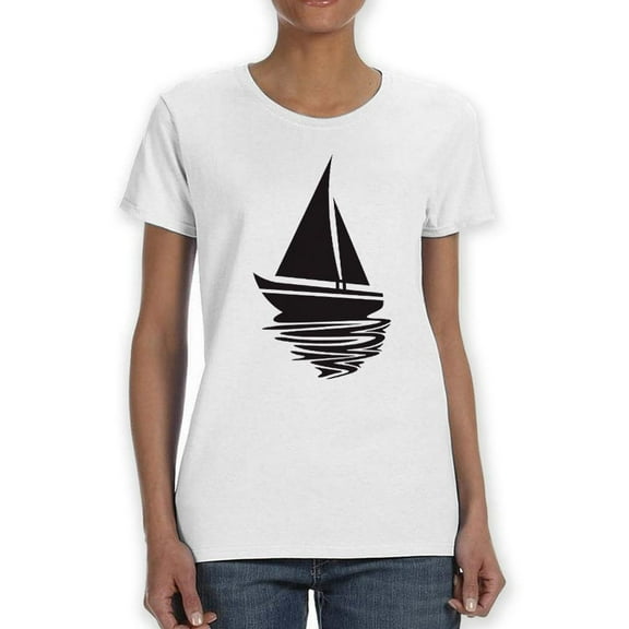 Boat In The Water T-Shirt Women -SPIdeals Designs, Female Small