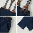 thumbnail image 5 of CARETOO Toddler Baby Boy Clothes Suit 5Pcs Gentleman Wedding Outfit Dress Shirt+Vest+Bow Tie+Suspender Pant Formal Set 12M-5T, 5 of 7