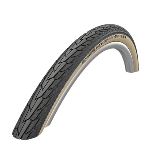 Schwalbe Road Cruiser Tire - 700 x 45, Clincher, Wire, Gumwall/Black, K-Guard, Green