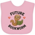 thumbnail image 3 of Inktastic Future Bookworm Cute Worm Reading Boys or Girls Baby Bib, 3 of 4