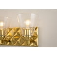 thumbnail image 3 of Lucas McKearn Alpha 3-light Metal Bath Vanity Light in Aged Brass, 3 of 4