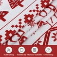 thumbnail image 4 of ZACOO 52"x63" Christmas Velvet Curtains Xmas Boho Room Darkening Drapes Christmas Tree and Deer Design Window Curtain for Living Room Bedroom, 2 Panels, White, 4 of 7