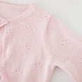 thumbnail image 6 of GYRATEDREAM Infant Baby Girls Long Sleeve Shrug Knit Cardigan Crop Toddler Bolero Dress Sweater Solid Color Shawl Cover Up for 9 Months-3 Years, 6 of 8
