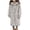 Gray, variant on xaoyunyn Overcoat for Girls Winter Long Thickened Warm Fleece Jacket Solid Color Soft Outerwear 5-16 Years