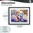 thumbnail image 4 of Stupell Industries Tropical Flamingo Love Pair Black Framed Print Under Glass, 16 x 13, by Shelly Craig, 4 of 8
