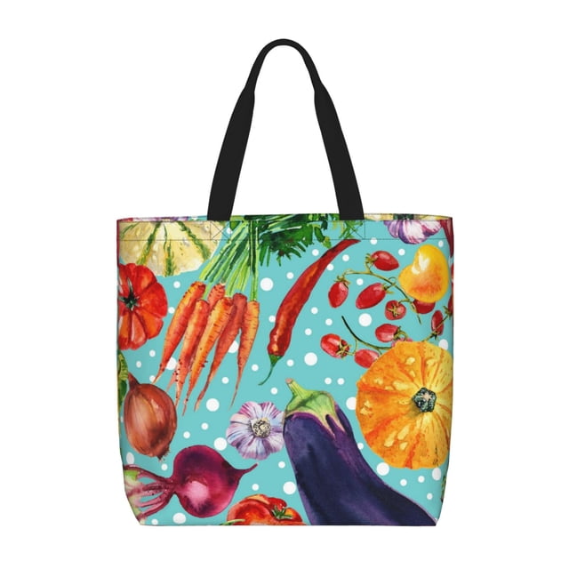Balery Vegetable Bolsa de Mano para Mujeres con Cremallera, Bolsa de Gimnasio con Compartimentos, Bolsa para Laptop, Bolsa para Trabajo