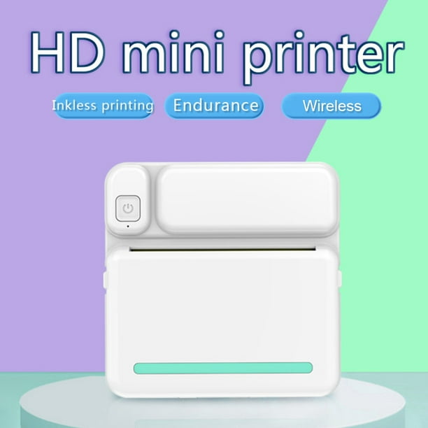 Mini imprimante thermique portable sans fil Bluetooth 200dpi
