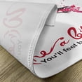 thumbnail image 5 of Ambesonne Wine Place Mats Set of 4, Inspirational Words Sketch, Standard Size, Pink Dark Coral Black, 5 of 6