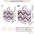 thumbnail image 2 of FORMRS Womens Corduroy Tote Bag Crossbody Shoulder Handbag with Pocket, White Geometric, 2 of 7