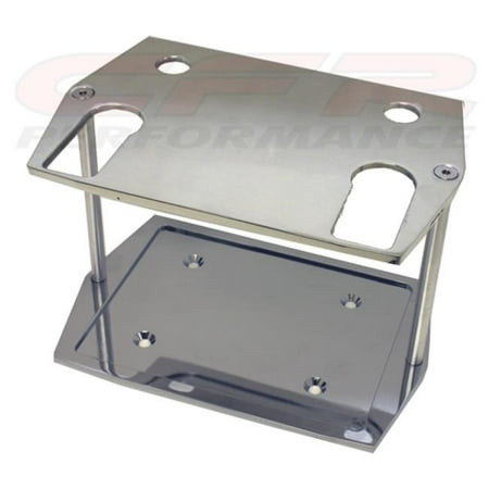 Billet Aluminum Ball (CFR HZ-9329C-1 Ball Milled Chrome Billet Aluminum Optima Group 75 by 25 Battery Tray - Chevy Ford)