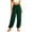 Dark Green, variant on Women's Cotton Jogger Pants Loose Harem Pants Stretch Soft Active Pilates Dance Yoga Bloomer Pants Lightweight Lounge Pajama Trousers Wine S