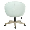 thumbnail image 5 of Nora Office Chair in Mint Blue Fabric with Gray Brush Wood Base KD, 5 of 10