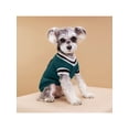 thumbnail image 3 of 1pc V-Neck Knitted Pet Sweater In College Style For Keeping Pet Warm, 3 of 5