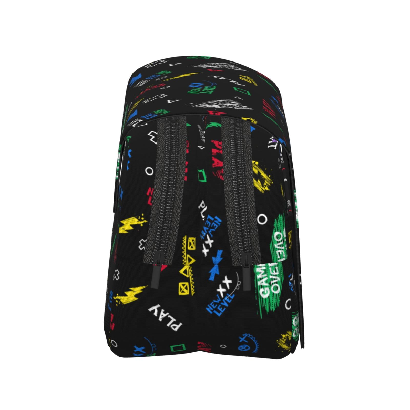 Rateoe Gamepads Pattern Double Clamshell Pen Case, Storage Organizer with Two Zipper Compartments– Holds Up to 50 Pencils & Pens
