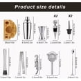 thumbnail image 3 of Juego de Coctelera de 750 ml Blosoom Utensilios de BAR, 3 of 4