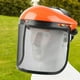 thumbnail image 2 of Casco de motosierra, protección facial de malla para casco de seguridad, malla metálica tosierra, recortadora , tijeras eléctr Gorras naranjas Sunnimix Sombrero protector, 2 of 7