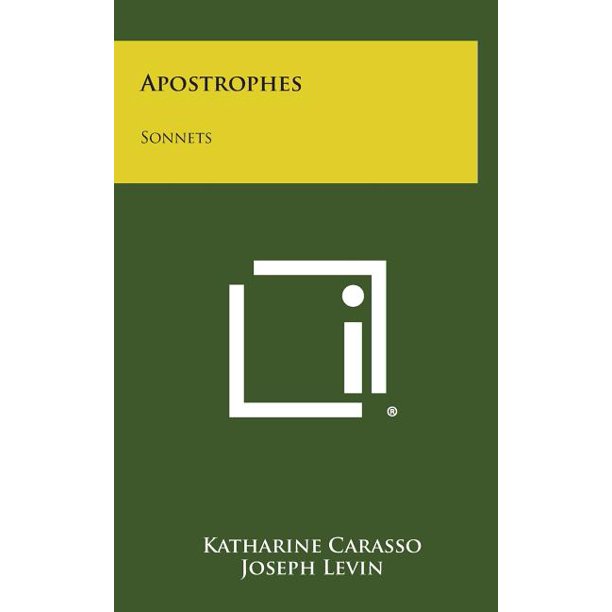 Apostrophes: Sonnets (Hardcover)