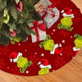 JOOCAR Christmas Tree Skirt,30 inch Red Santa Hat Beautiful Snowflake