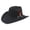 Z11-Black, variant on Shapeable Felt Cowboy Hat Cattleman Wide Brim Western Hat for Rodeo Daily
